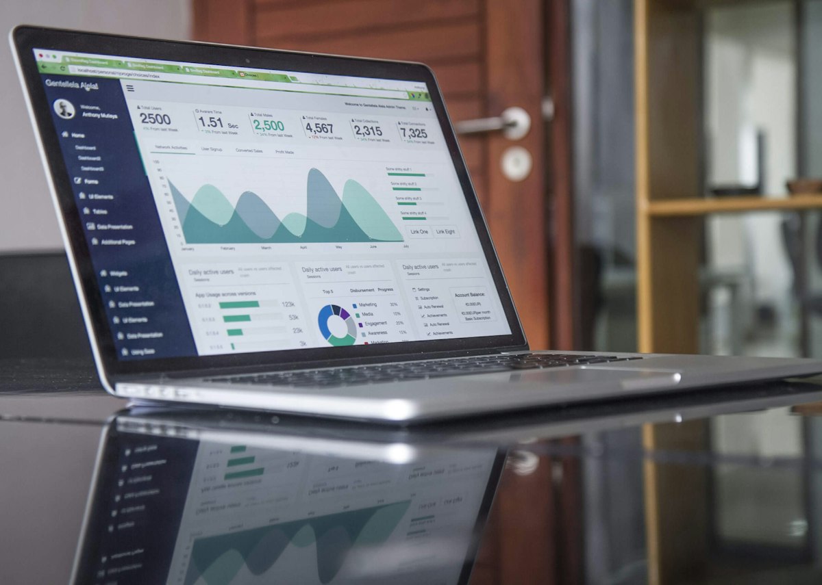 Analys av kampanjresultat och digital annonsering på en laptop Analys av kampanjresultat och digital annonsering på en laptop